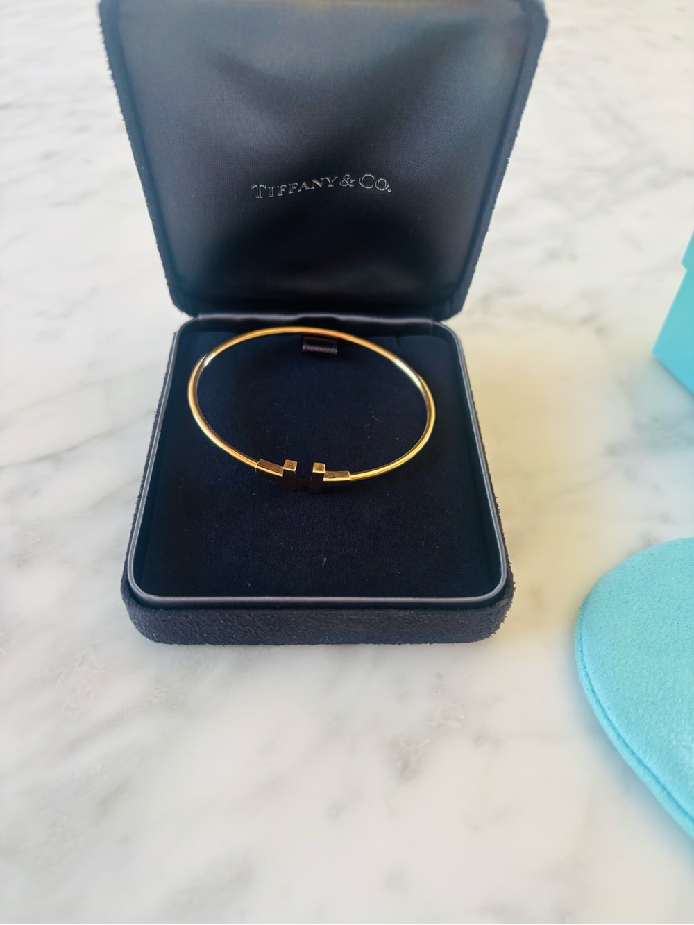 Tiffany & Co. Gold T Wire Bracelet - Picture 2 of 5